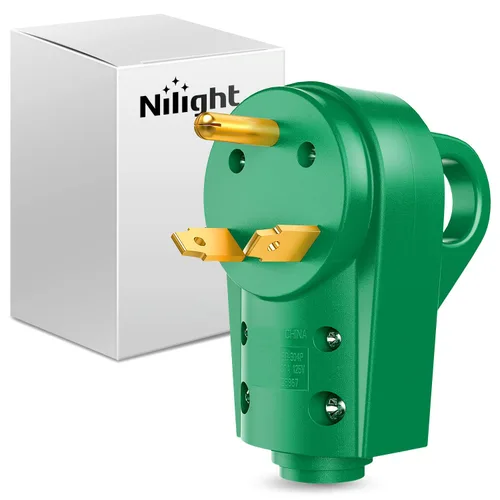 Vista 26 de Nilight Receptáculo de Repuesto para RV de 30 Amperios Toma Hembra Resistente de 125 Voltios con Mango Listado por ETL Enchufe NEMA TT-30R para RVs