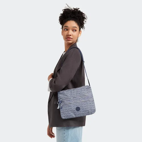 Vista 6 de Kipling Alvar Crossbody para mujer súper ligero duradero bolso de hombro de nailon