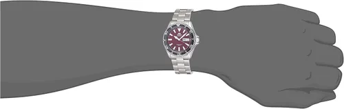 Vista 2 de ORIENT RA-AA0003R Reloj de buceo automático Kamasu de acero inoxidable con bisel negro y esfera roja, Reloj de buceo, cuerda automática