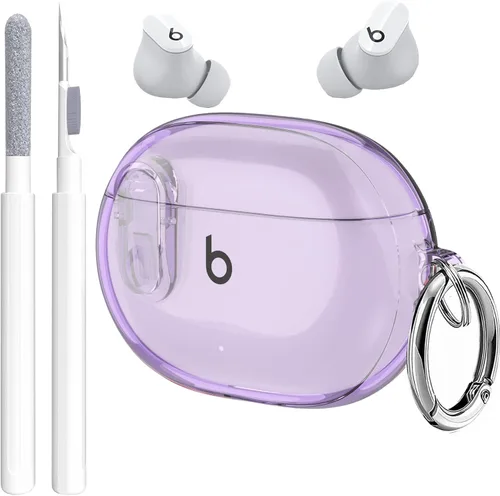 Vista 14 de Funda para Beats Studio Buds/Studio Buds Plus 2021/2023 con clip de cierre para hombres, GARTOO con kit de limpieza, funda protectora y lápiz