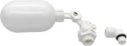Vista 6 de Válvula de bola flotante de 1/4 de pulgada de conexión rápida de plástico ajustable tanque de agua válvula de control de nivel (paquete de 3)