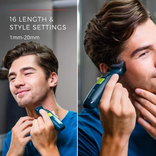 Vista 5 de Remington Multigroomer para hombre, PG6111, verde azulado/verde (paquete de 4)