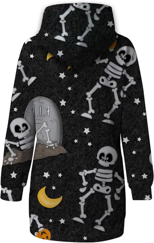 Vista 4 de Vestido de Halloween para mujer 2022 con capucha para otoño e invierno