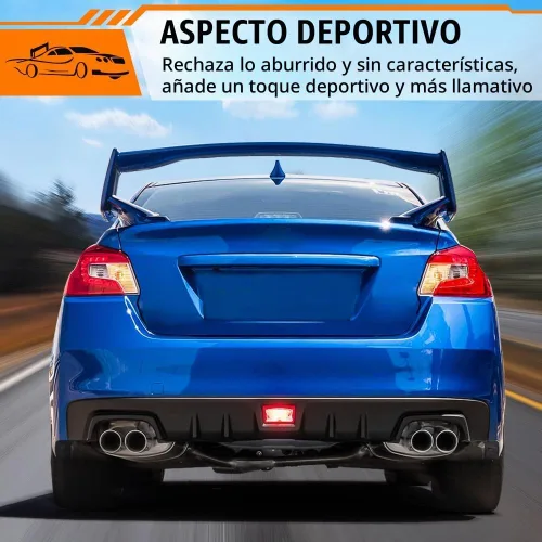 Vista 3 de Alerón de maletero para Honda Civic Sedan 2012-2015 de 4 puertas, negro sin pintar