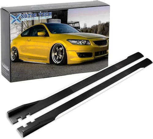 Vista 12 de Xotic Tech - Faldas laterales inferiores para automóvil, protector de panel basculante, divisor de alas, difusor de línea inferior, kit de cuerpo