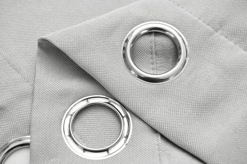 Vista 4 de RUTHYS TEXTILE Cortinas opacas para dormitorio, aislamiento térmico sólido con ojales, cortinas de ventana para reducción de ruido, cortinas