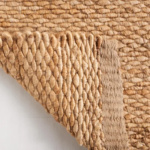 Vista 10 de Alfombra de área de yute natural tejido a mano Safavieh NF459A, de la colección de fibra natural (5 pies x 8 pies), Yute, Natural
