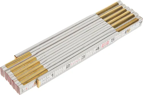 Vista 4 de Crescent Lufkin - Regla de madera para báscula de ingeniero Red End de 58 pulgadas x 6 pies, 1066DN, color blanco