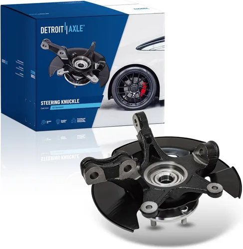 Vista 69 de Detroit Axle - Kit de nudillos traseros izquierdo FWD para Hyundai Santa Fe 2007-2009 Veracruz 2007-2012, reemplazo del conjunto de cojinete