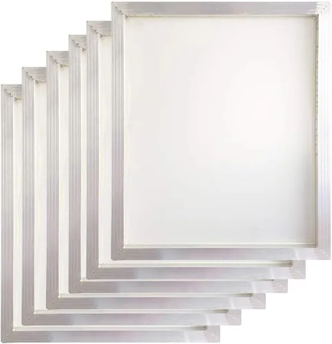 Vista 6 de Pantallas de impresión de pantalla de seda de aluminio 20 x 24 pulgadas Frame-110 malla blanca (2 PCS)