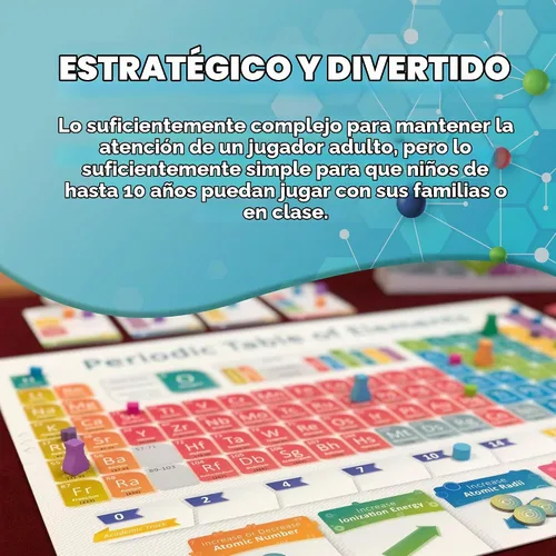 Vista 5 de Periódico: Un Juego de los Elementos Juego de Mesa y Cartas de la Tabla Periódica Sobre Átomos, Elementos y Compuestos Un Juego de Mesa