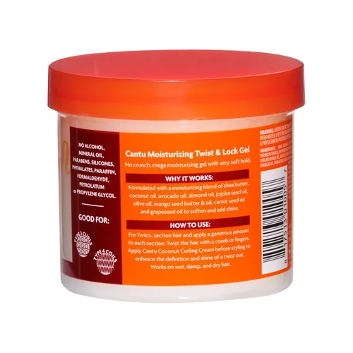 Vista 4 de Gel hidratante Cantu Twist & Lock, 13.0 onzas, paquete de de 1