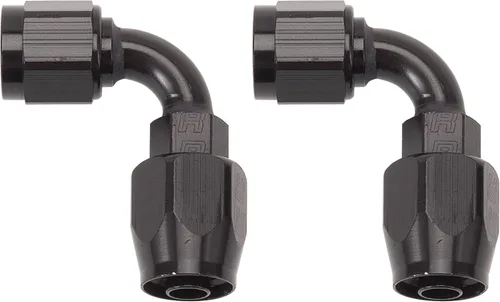 Vista 4 de Russell 610185 Extremo de manguera 90 grados 10An Blk