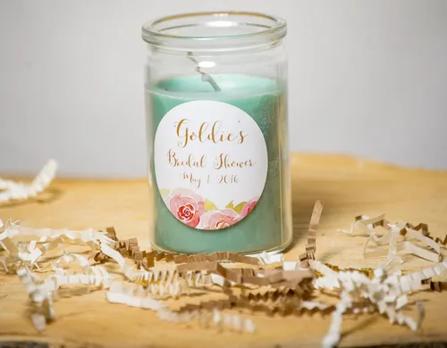 Vista 3 de Arpillera Monogram etiquetas fiesta, 2" ideal para personalizar tus eventos velas, molde para Cupcake Mason Jar calcomanías, pegatinas