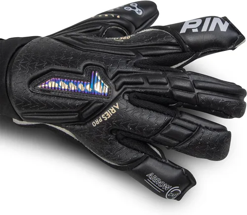 Vista 2 de Guantes Rinat SantoLoco PRO: Agarre de Látex AXG, Corte Ergoroll, Parte Trasera Acolchada, Cierre Ajustable de Rendimiento Élite Todo Clima.