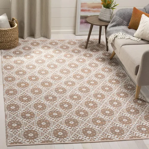 Vista 9 de Safavieh Colección Montauk - Alfombra decorativa de 2 pies 3 pulgadas x 3 pies 9 pulgadas, color negro y marfil, algodón hecho a mano, ideal