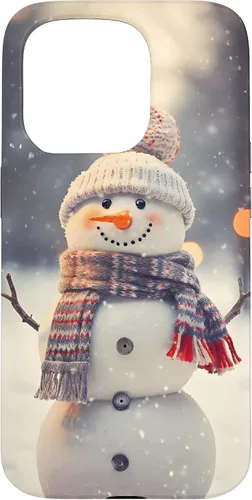 Vista 14 de Cute Christmas Snowman Winter Snow Scene Holiday Season Case for iPhone 17