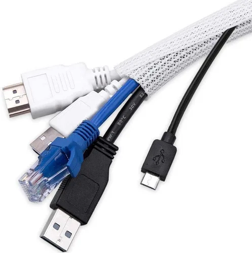 Vista 11 de AGPTEK Cable Sleeve, 10ft - 1 inch Cable Management Cord Hider, Black Negro