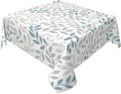 Vista 32 de BETGINY - Mantel cuadrado floral azul de 54 x 54 pulgadas, mantel decorativo de estilo chinoiserie con flores, tela rústica lavable para granja