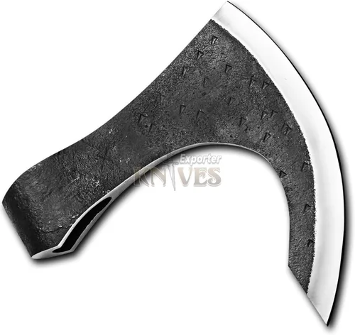 Vista 5 de Cabeza de hacha vikingo barbuda de acero de carbono/cabeza de hacha CSH-15 (CSH-15)