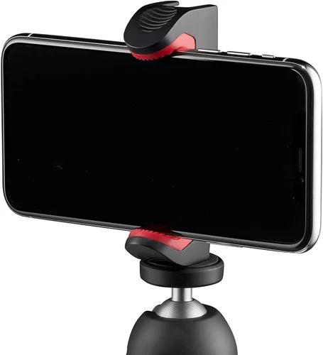 Vista 5 de Manfrotto Befree - Abrazadera avanzada para trípode y smartphone, versión Pro (MCPIXI), negro y placa de liberación rápida para cámaras