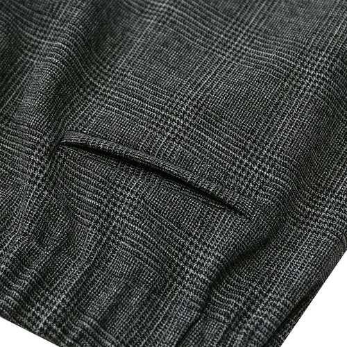 Vista 6 de Pantalones casuales elásticos de cintura alta para mujer con bolsillos