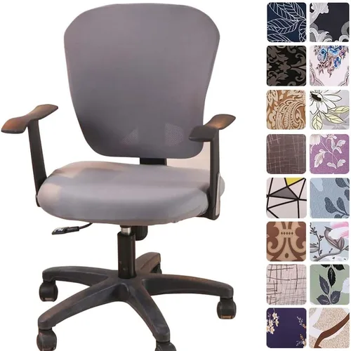 Vista 27 de Melaluxe - Funda para silla de oficina de computadora, funda universal protectora y elástica, cubierta elástica para silla giratoria