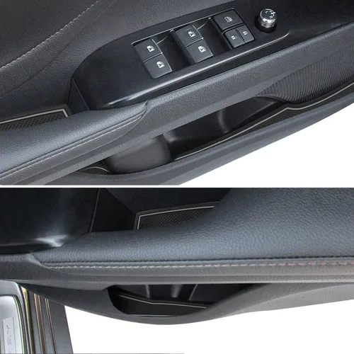 Vista 5 de auovo Alfombrillas antipolvo para Toyota Camry 2018 2019 2020 2021 2022 2023 2024 ajuste personalizado para portavasos de consola central, Gris