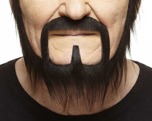 Vista 8 de Mustaches Self-Adhesive Stick On Fake Handlebar for Adults Negro