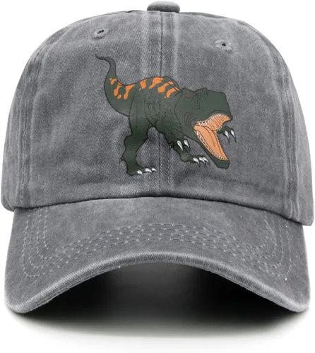 Vista 3 de Waldeal Gorra de béisbol con diseño de dinosaurio para niños y niñas