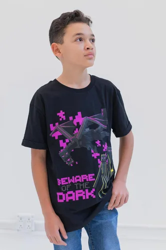 Vista 2 de Minecraft Paquete de 3 camisetas gráficas de manga corta para niños de Mobs