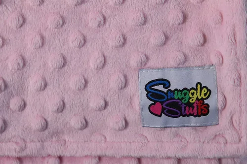 Vista 5 de Snuggle Stuffs Paquete de 5 paños para eructos Minky Dot para niñas - Tonos rosa