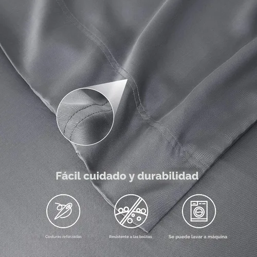 Vista 5 de Bedsure Fundas de almohada de tamaño estándar, fundas de almohada refrescantes, rayón derivado de bambú, color gris oscuro, juego de 2, fundas