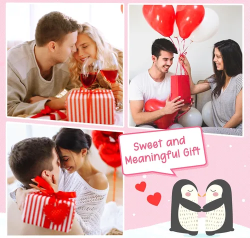 Vista 7 de Regalos de 1 año para aniversario de novio, novia, pingüino de ganchillo hecho a mano