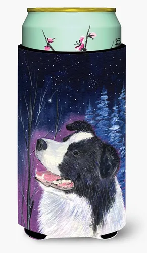 Vista 184 de Caroline's Treasures SS8447CC Starry Night English Bulldog - Enfriador para latas o botellas, lavable, funda plegable con aislamiento para bebidas