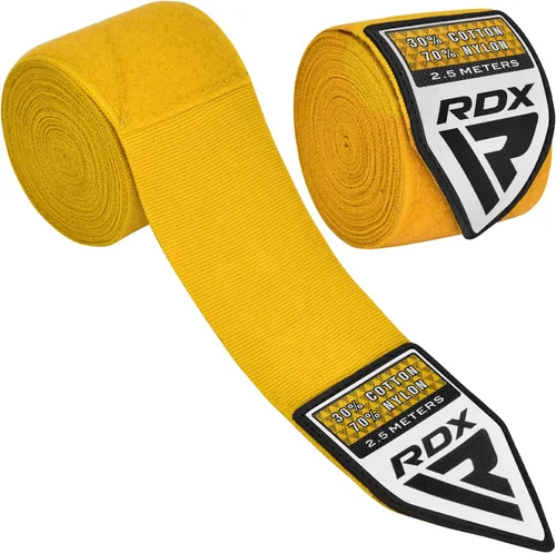 Vista 12 de RDX Boxing Wraps Kids 2.5M Guantes internos, Vendajes elásticos para el pulgar, Junior Under Mitts Protector de puño de mano Correas de soporte
