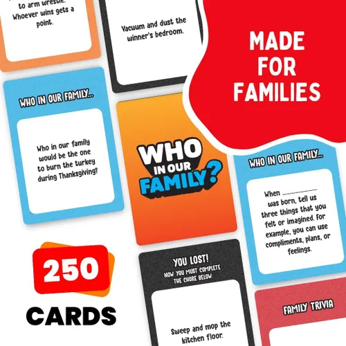 Vista 3 de Viral Studios ¿Quién en Nuestra Familia? – Divertido Juego de Fiesta Familiar Trivia, "Más Probable que" y Desafíos Cara a Cara Divertido Juego