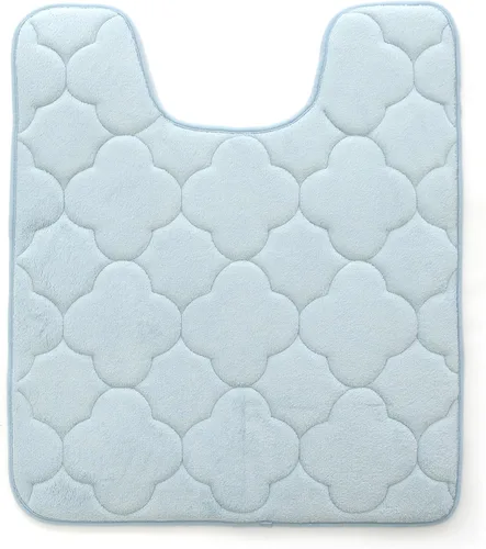 Vista 8 de Tapete de baño de espuma viscoelástica bordada con tecnología Water Shield, 17 x 24 pulgadas, angora