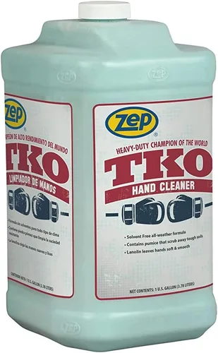 Vista 2 de Zep Limpiador de manos TKO para uso intensivo - 1 galón (caja de 4) R54824 - Sin bomba, solo recarga - El limpiador de manos industrial preferido