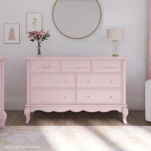 Vista 2 de EvolurAurora 7 Drawer Double Double, Rose Dusty Rosa polvorienta