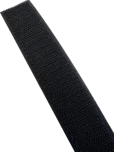 Vista 3 de Cinta de nailon con gancho para coser de 1 pulgada, rollo negro de 50 yardas (150 pies)