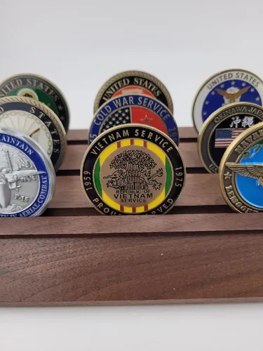 Vista 5 de Operación Campbell Streamer Vietnam Challenge Coin