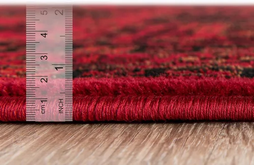 Vista 9 de Unique Loom Tekke Collection - Alfombra de área Sheibani (2' 2" x 3' 1", rectangular, rojo/negro)