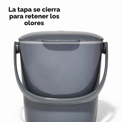 Vista 5 de OXO Good Grips - Contenedor de compostaje fácil de limpiar, color carbón, 0.75 galones