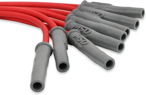 Vista 6 de MSD 31639 - Set de cables de bujía superconductores de color rojo