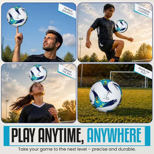 Vista 7 de Balón de fútbol sala tamaño 4 – Balón de fútbol interior profesional de rebote bajo para entrenamiento y juego de partidos – Entrenamiento y torneo