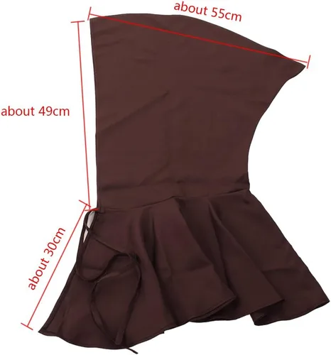 Vista 2 de BLESSUME Friar - Bata medieval con capucha, monje renacentista sacerdote disfraz de Halloween cosplay