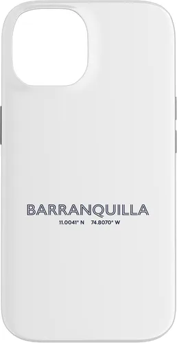 Vista 4 de Colombia City Coordinates - Barranquilla Case for iPhone 16