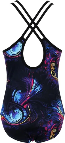 Vista 87 de MODAFANS Leotardos de gimnasia para niñas brillantes para bailar ballet, pantalones cortos con espalda cruzada