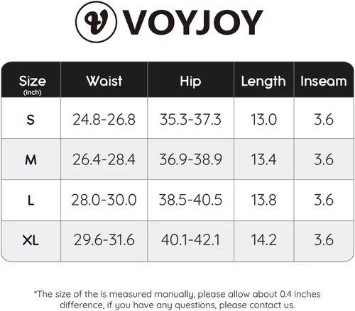 Vista 7 de VOYJOY Pantalones cortos de entrenamiento para mujer de 3.6 pulgadas, con levantamiento de glúteos, pantalones cortos de gimnasio sin costuras